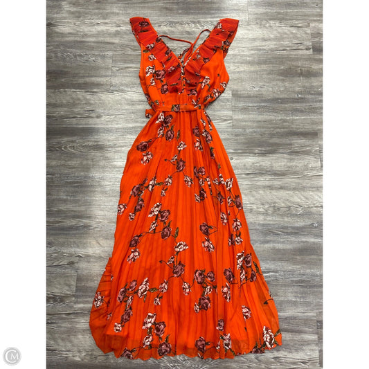 Dress Party Long By Lulus In Orange, Size: Xl