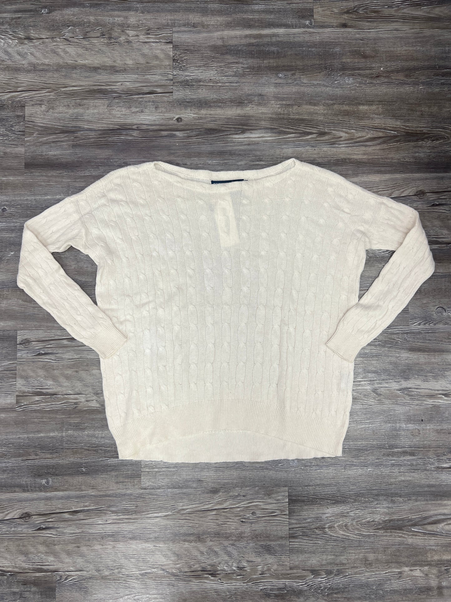 Sweater By Ralph Lauren In Cream, Size: L