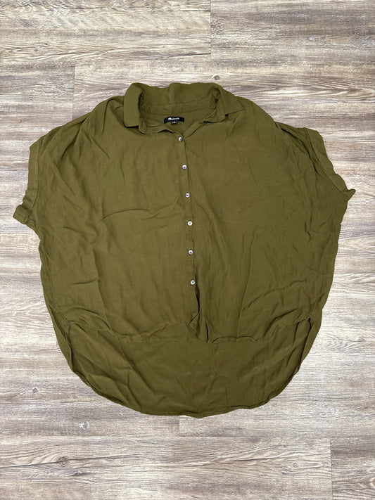 Top Short Sleeve By Madewell In Green, Size: 2x