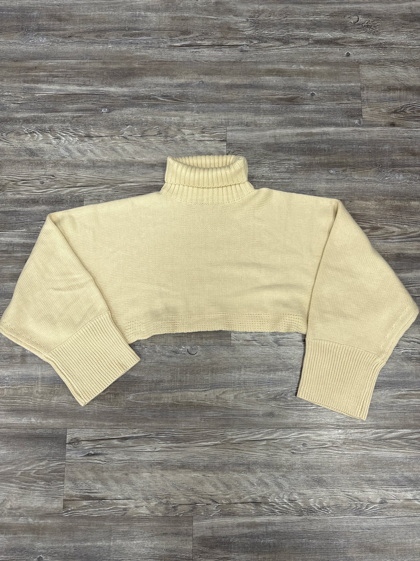 Sweater By Audrey 3+1 In Tan, Size: M