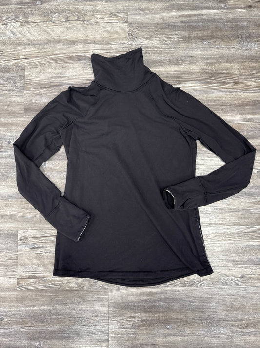 Athletic Top Long Sleeve Crewneck By Lululemon In Black, Size: M