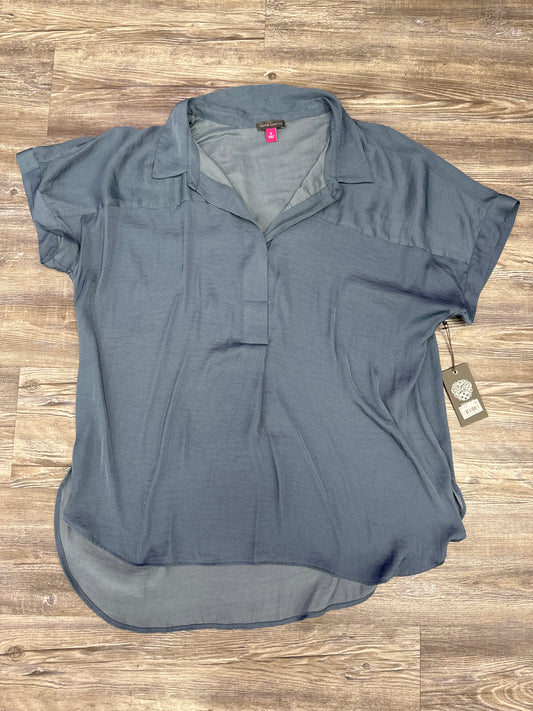 Top Short Sleeve By Vince Camuto In Blue, Size: Xl