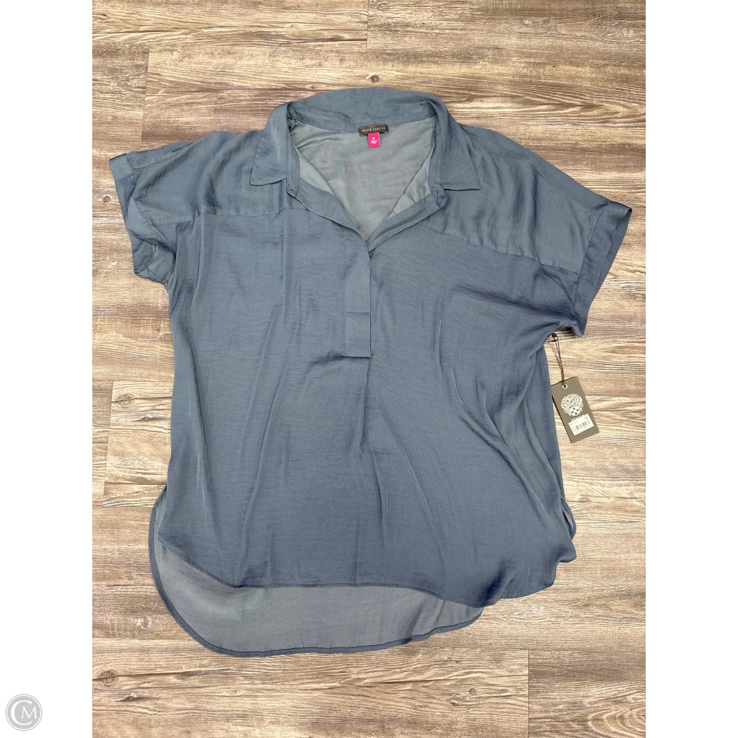 Top Short Sleeve By Vince Camuto In Blue, Size: Xl