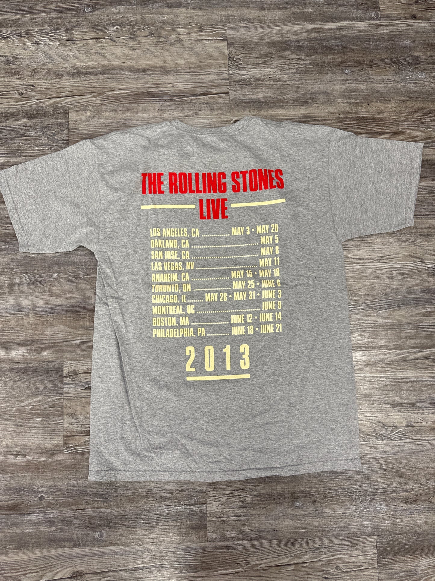 Top Short Sleeve By The Rolling Stones In Grey, Size: L