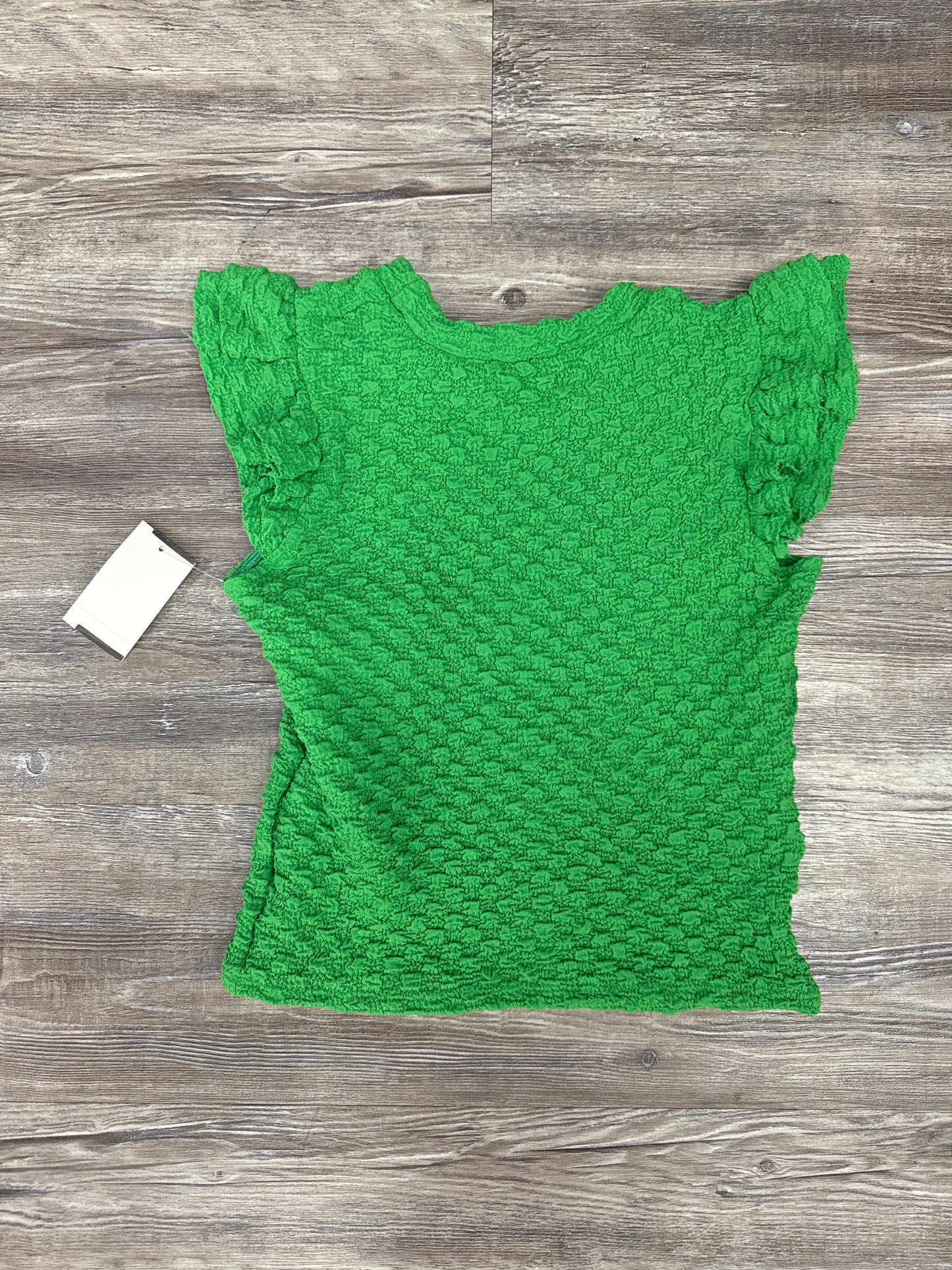 Top Short Sleeve By Moa Moa In Green, Size: M