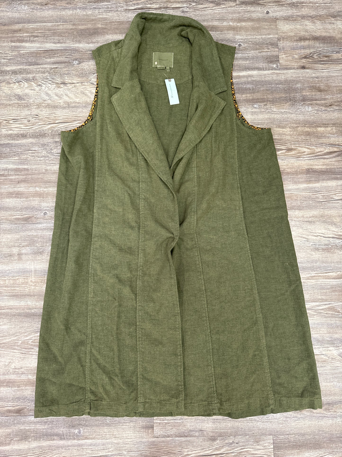 Vest Other By Anthropologie In Green, Size: 3x