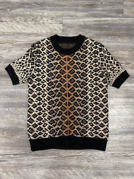 Sweater Short Sleeve By Maeve In Animal Print, Size: Xs