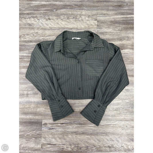 Top Long Sleeve By needii In Grey & White, Size: S