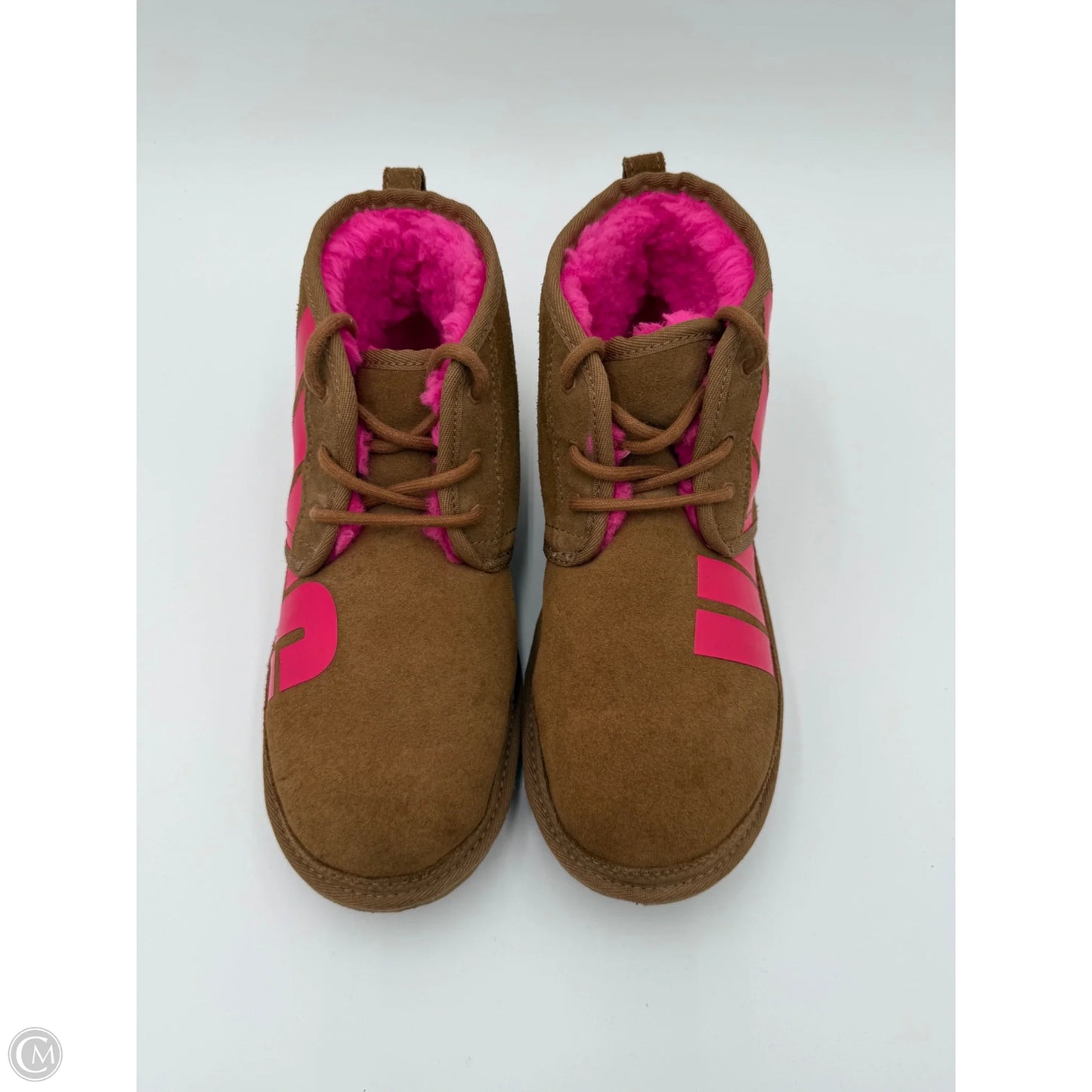 Boots Ankle Flats By Ugg In Brown, Size: 7.5