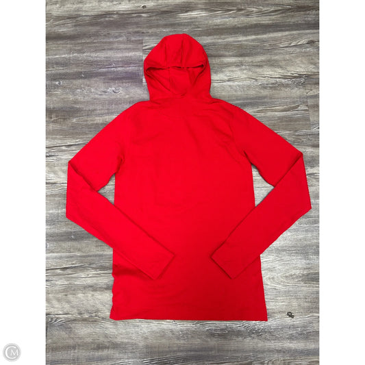 Athletic Top Long Sleeve Hoodie By Athleta In Red, Size: M