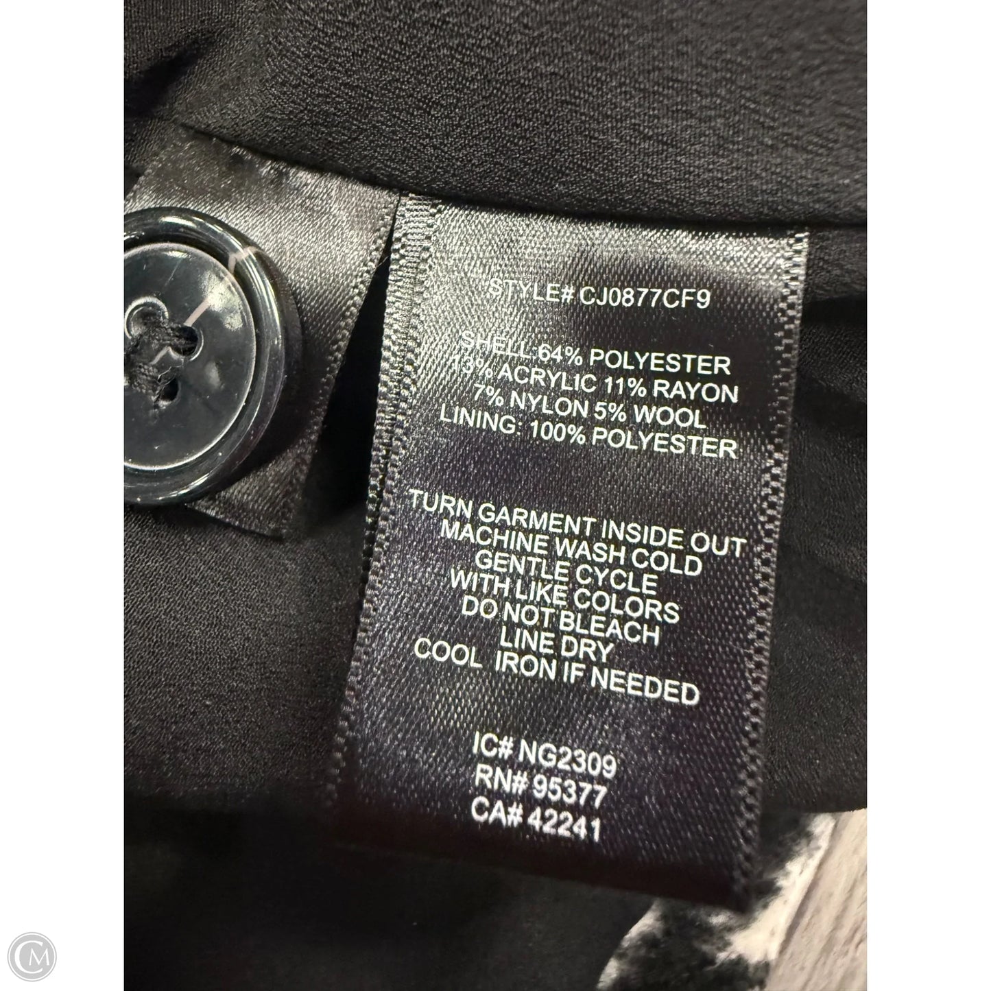 Jacket Utility By Sanctuary In Black & Cream, Size: Xs