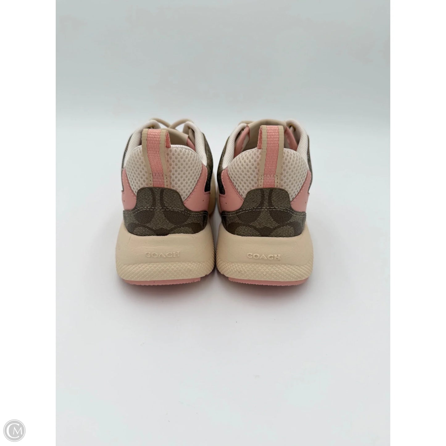 Shoes Designer By Coach In Pink & Tan, Size: 7