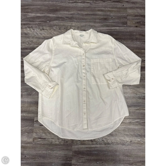 Top Long Sleeve By Aerie In Cream, Size: Xl