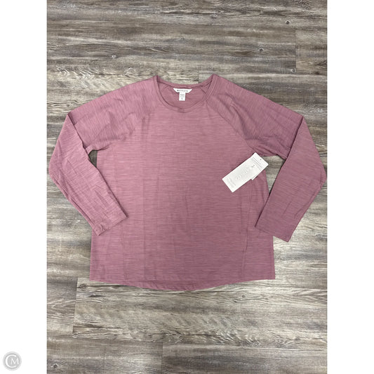 Athletic Top Long Sleeve Crewneck By Athleta In Purple, Size: Xl