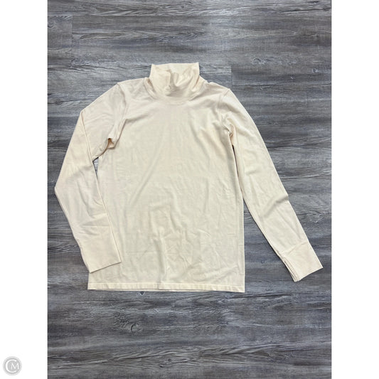 Athletic Top Long Sleeve Crewneck By Athleta In Cream, Size: Xl