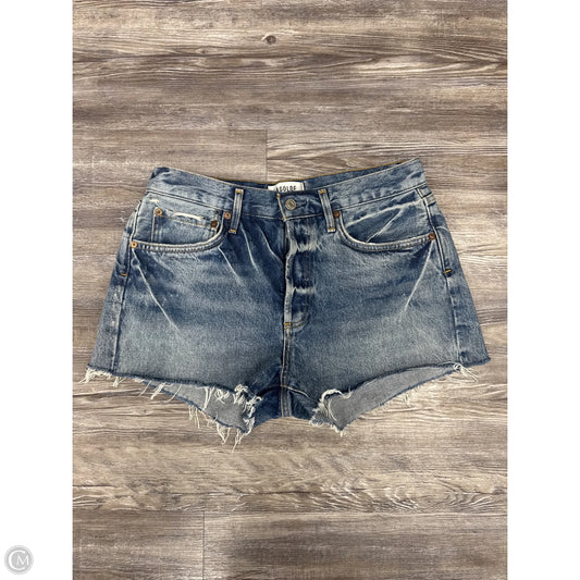 Shorts Designer By Agolde In Blue Denim, Size: 4