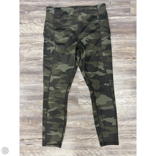 Athletic Leggings By Athleta In Camouflage Print, Size: M