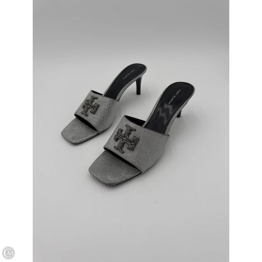 Shoes Designer By Tory Burch In Silver, Size: 9.5