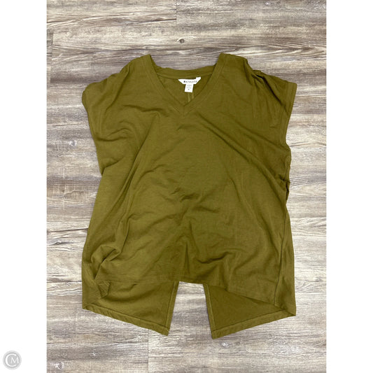 Athletic Top Short Sleeve By Athleta In Green, Size: M
