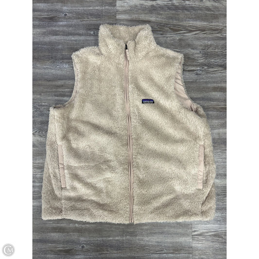Vest Fleece By Patagonia In Tan, Size: Xl