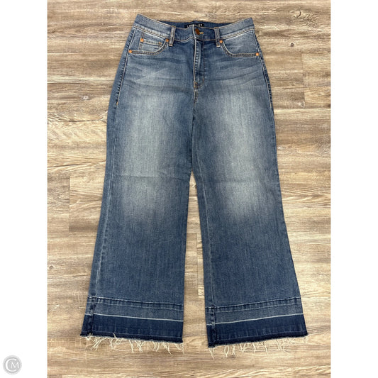Jeans Wide Leg By Level 99 In Blue Denim, Size: 4