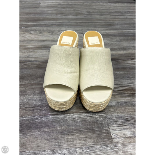 Sandals Heels Platform By Dolce Vita In Cream, Size: 6.5