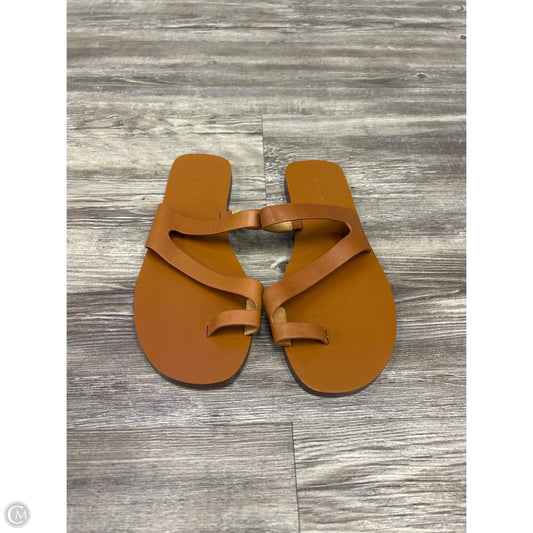 Sandals Flats By Madewell In Brown, Size: 6.5