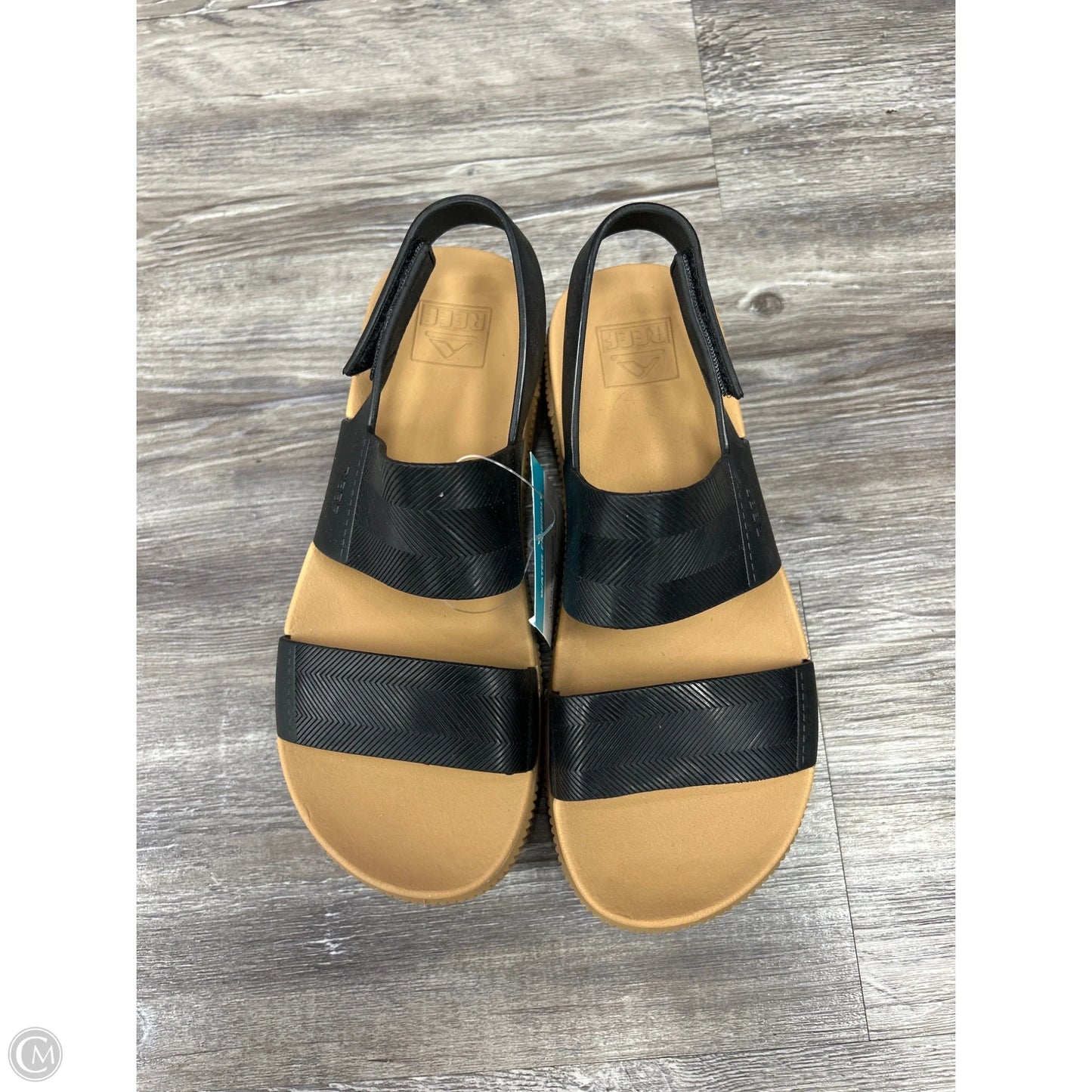 Sandals Heels Platform By Reef In Black, Size: 6