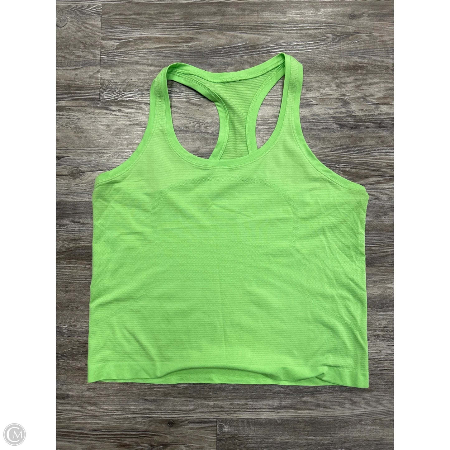 Athletic Tank Top By Lululemon In Green, Size: 10