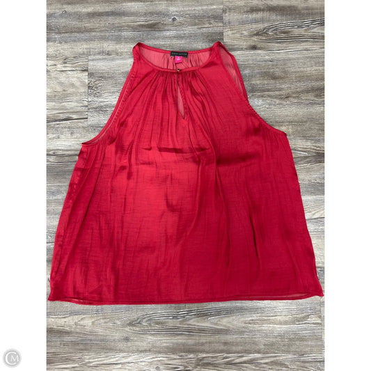 Top Sleeveless By Vince Camuto In Red, Size: Xl