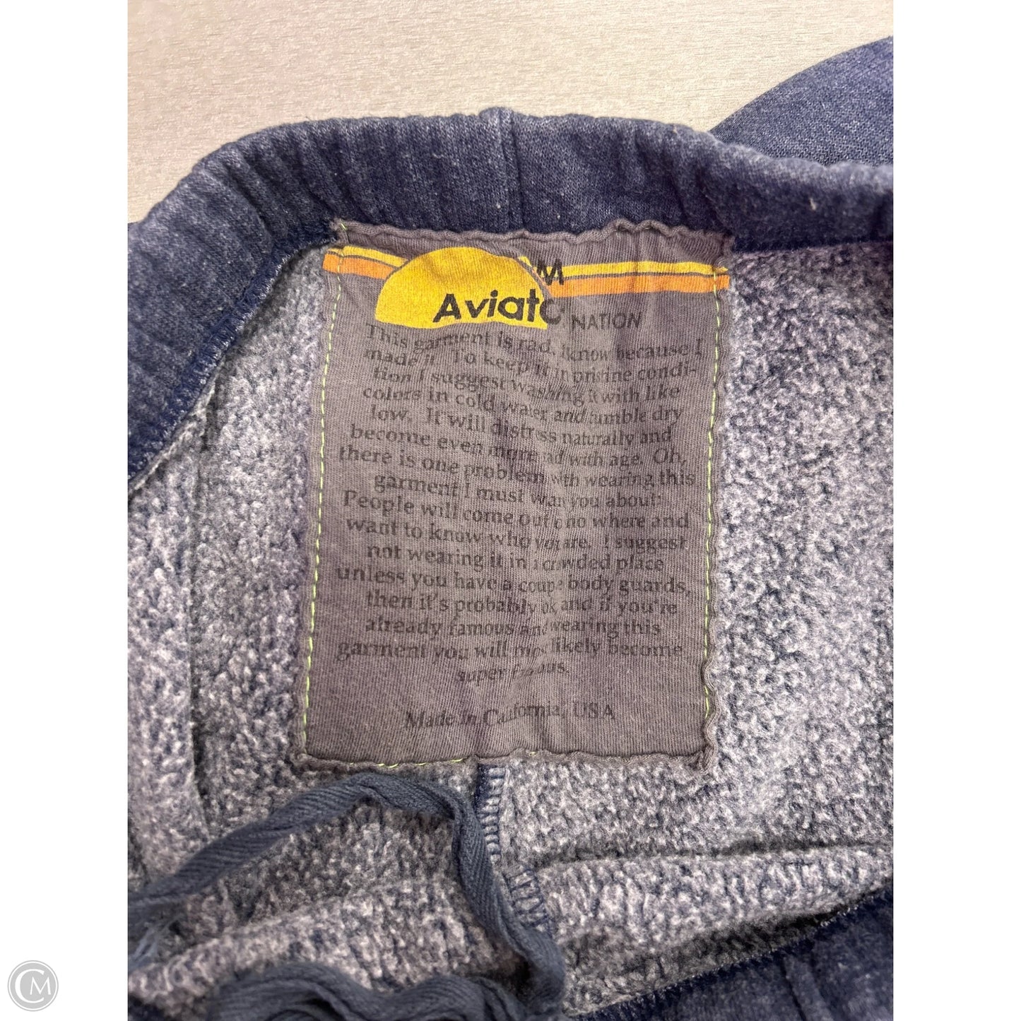 Pants Designer By Aviator Nation In Navy, Size:M