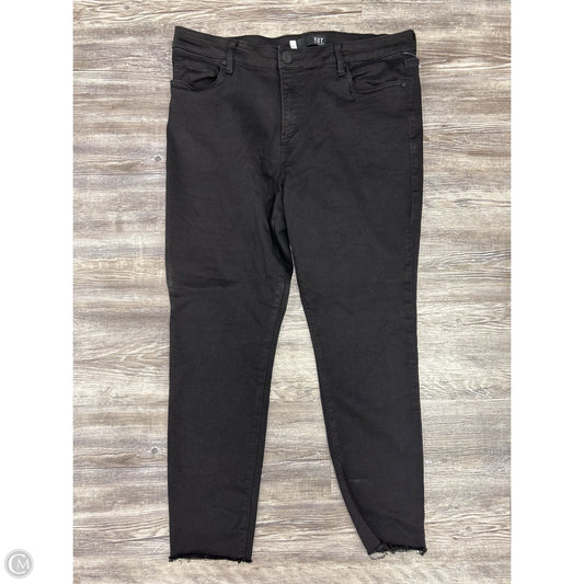 Jeans Skinny By Kut In Black Denim, Size: 16