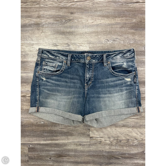 Shorts By Silver In Blue Denim, Size: 16