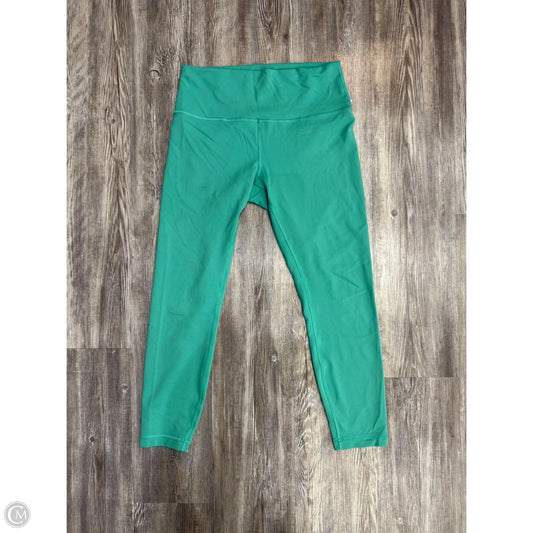 Athletic Leggings By Lululemon In Green, Size: 10