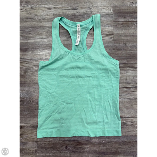 Athletic Tank Top By Lululemon In Aqua, Size: 4