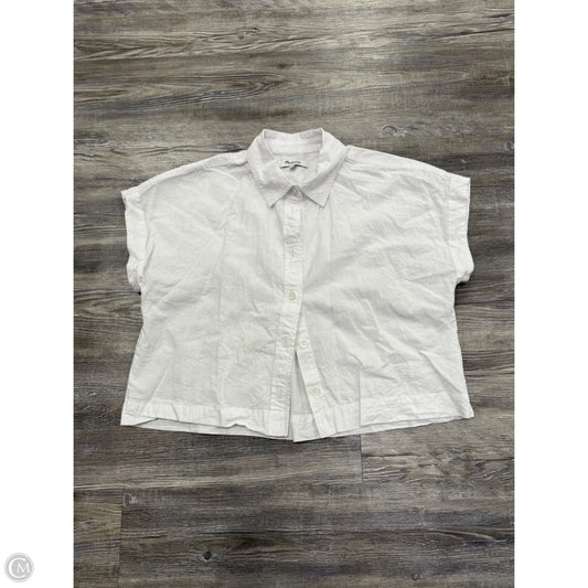 Top Short Sleeve By Madewell In White, Size: Xs