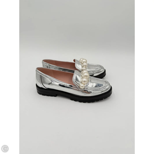 Shoes Designer By Kate Spade In Silver, Size: 8.5