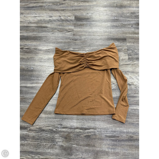 Top Long Sleeve By Wilfred In Tan, Size: Xs