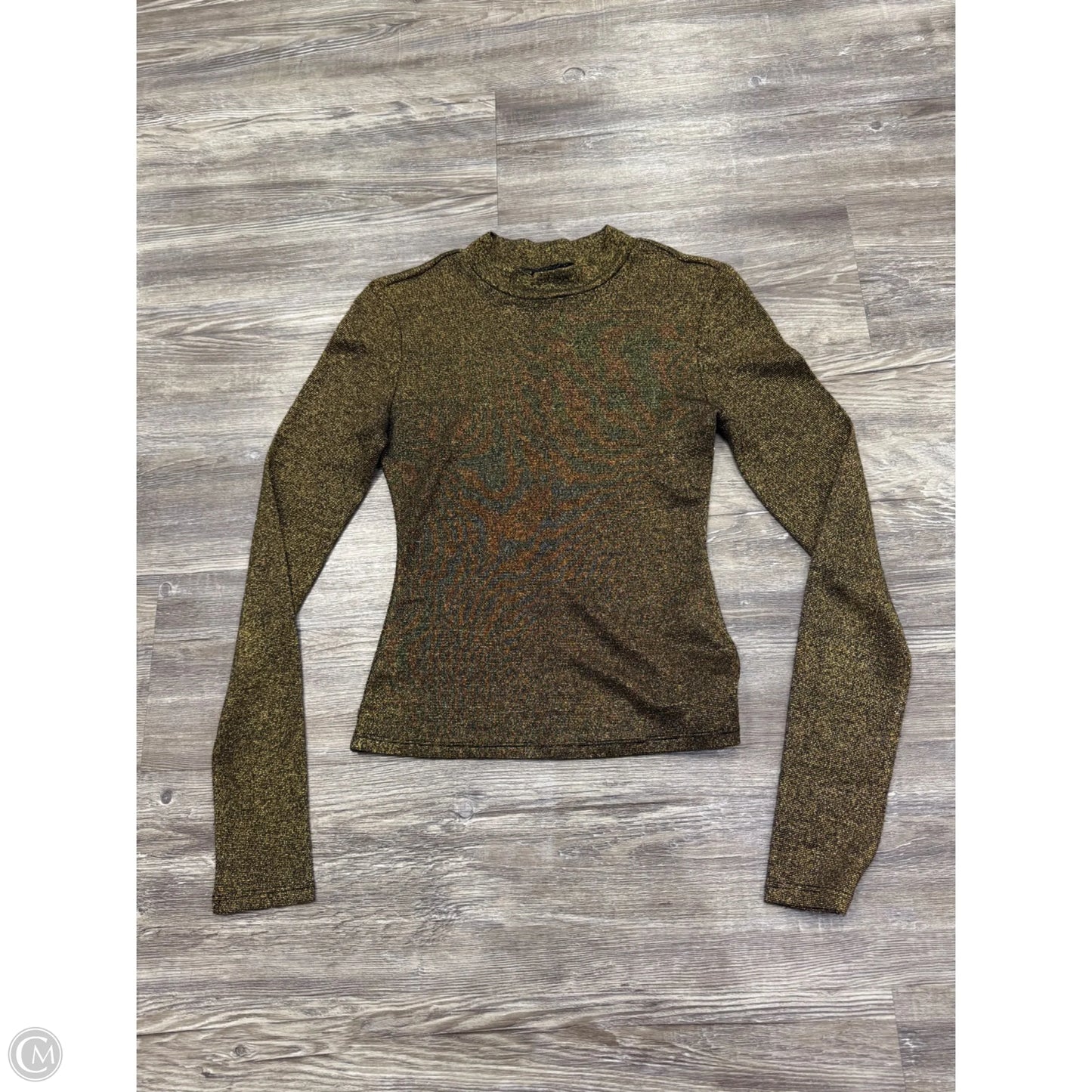 Top Long Sleeve By Reformation In Gold, Size: Xs