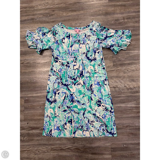Dress Casual Short By Lilly Pulitzer In Blue & Green, Size: S