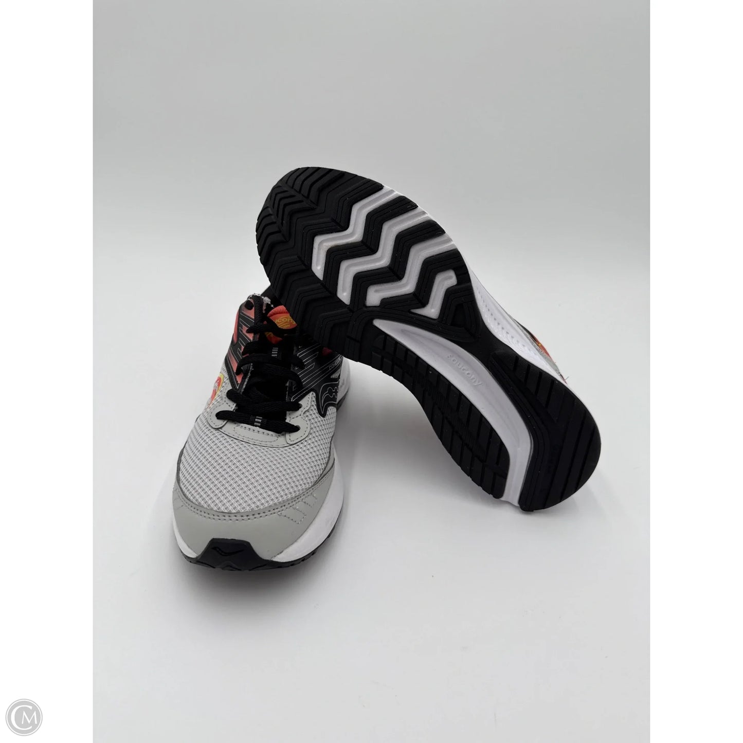 Shoes Athletic By Saucony In Grey & Orange, Size: 9.5