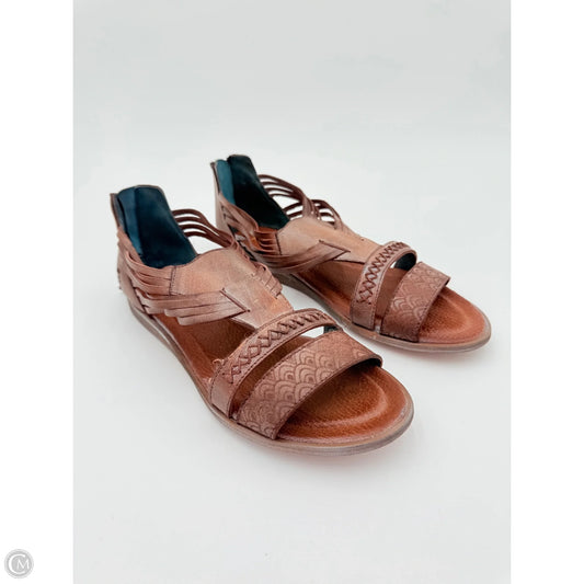 Sandals Flats By Bed Stu In Brown, Size: 8