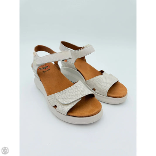Sandals Heels Stiletto By On Foot In Cream, Size: 7.5
