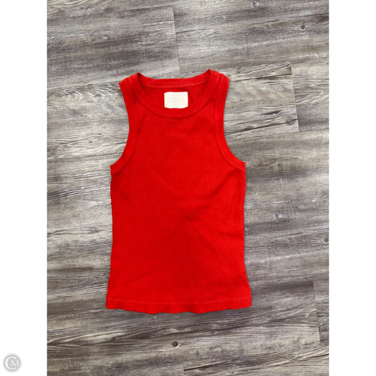 Top Sleeveless Designer By Citizens Of Humanity In Red, Size: M