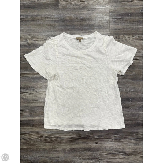 Top Short Sleeve By Lilla P In White, Size: M