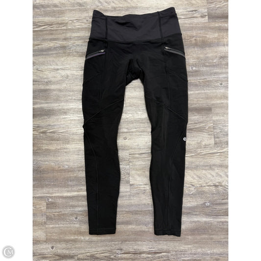 Athletic Leggings By Lululemon In Black, Size: 8
