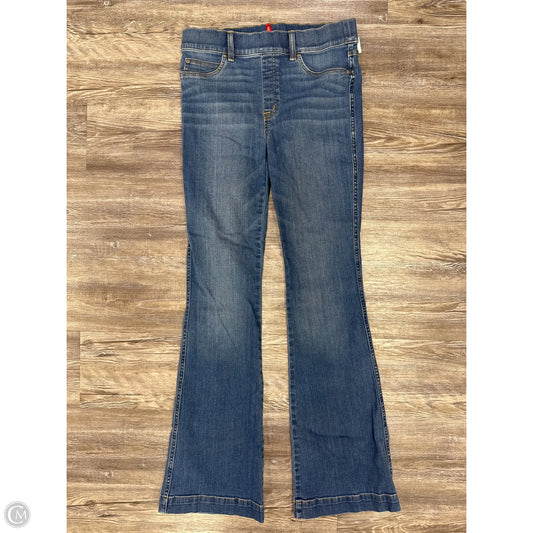 Jeans Flared By Spanx In Blue Denim, Size: M