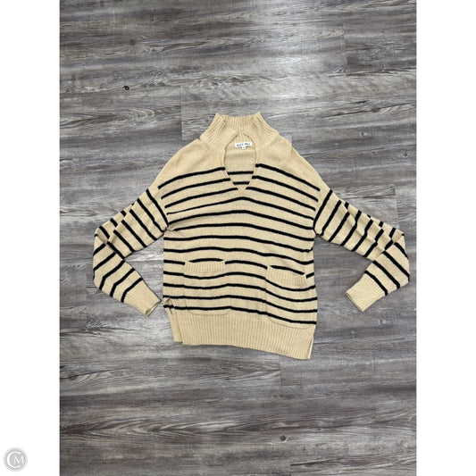 Sweater By Alex Mill In Black & Tan, Size: S