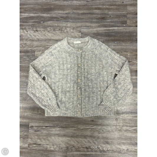 Sweater Cardigan By Vita Grace In Grey, Size: S