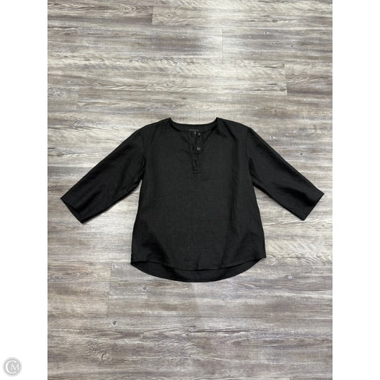 Top Long Sleeve By Off On In Black, Size: M
